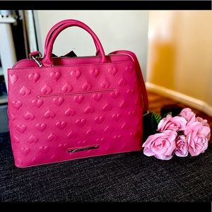 Betsey Johnson DMF ‘Hearts’ Handbag with Shoulder Strap (NWT)